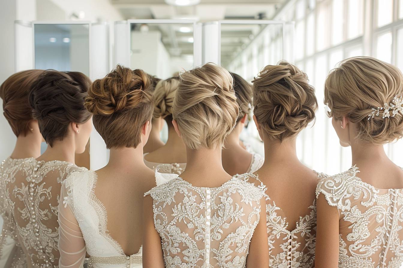 10 idées de coiffure mariage cheveux courts sans voile