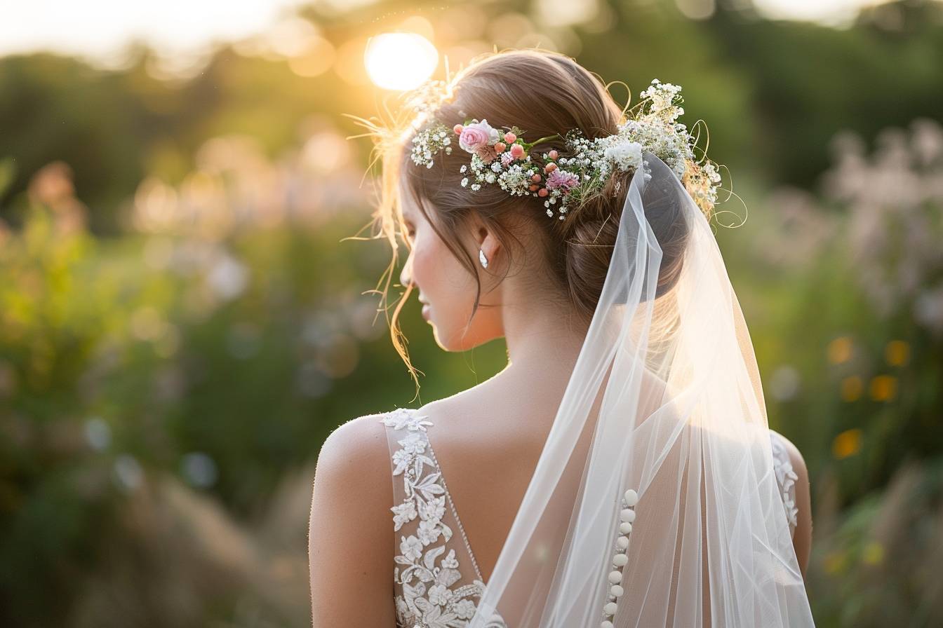 10 idées de coiffure mariée chignon bas