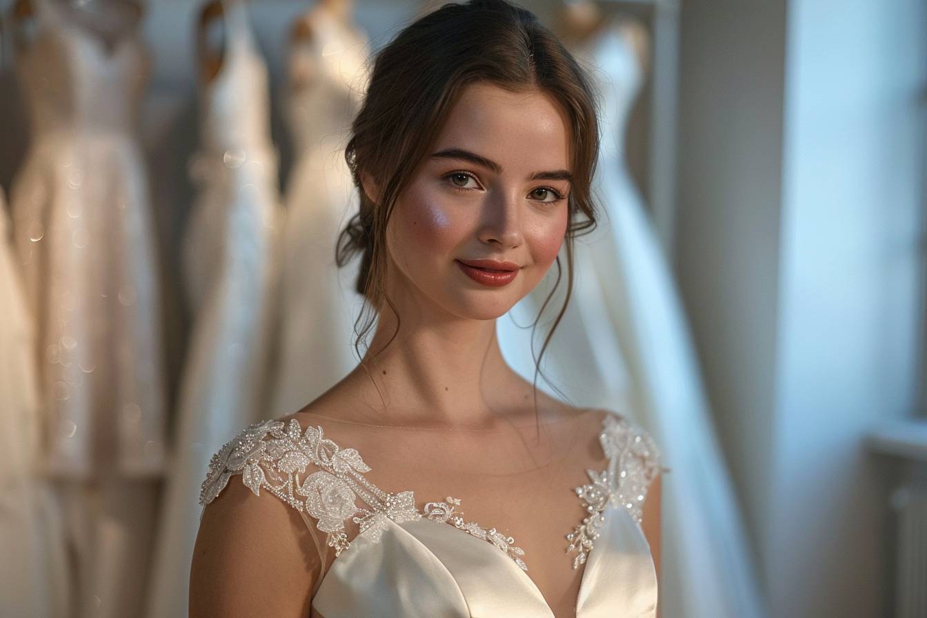 10 idées de robe de mariée satin