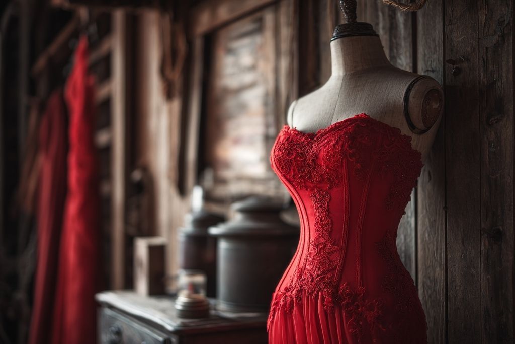 Robe rouge mariage